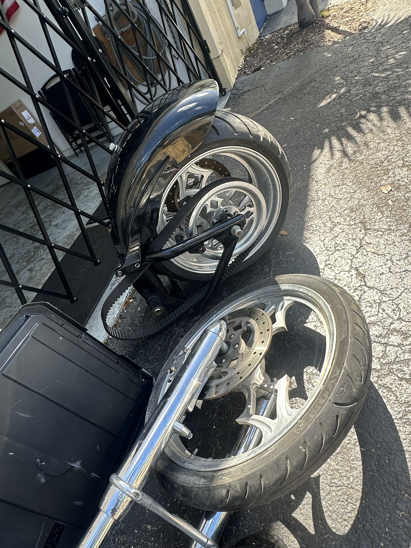 Big Dog Motorcycle Rim Set and Parts