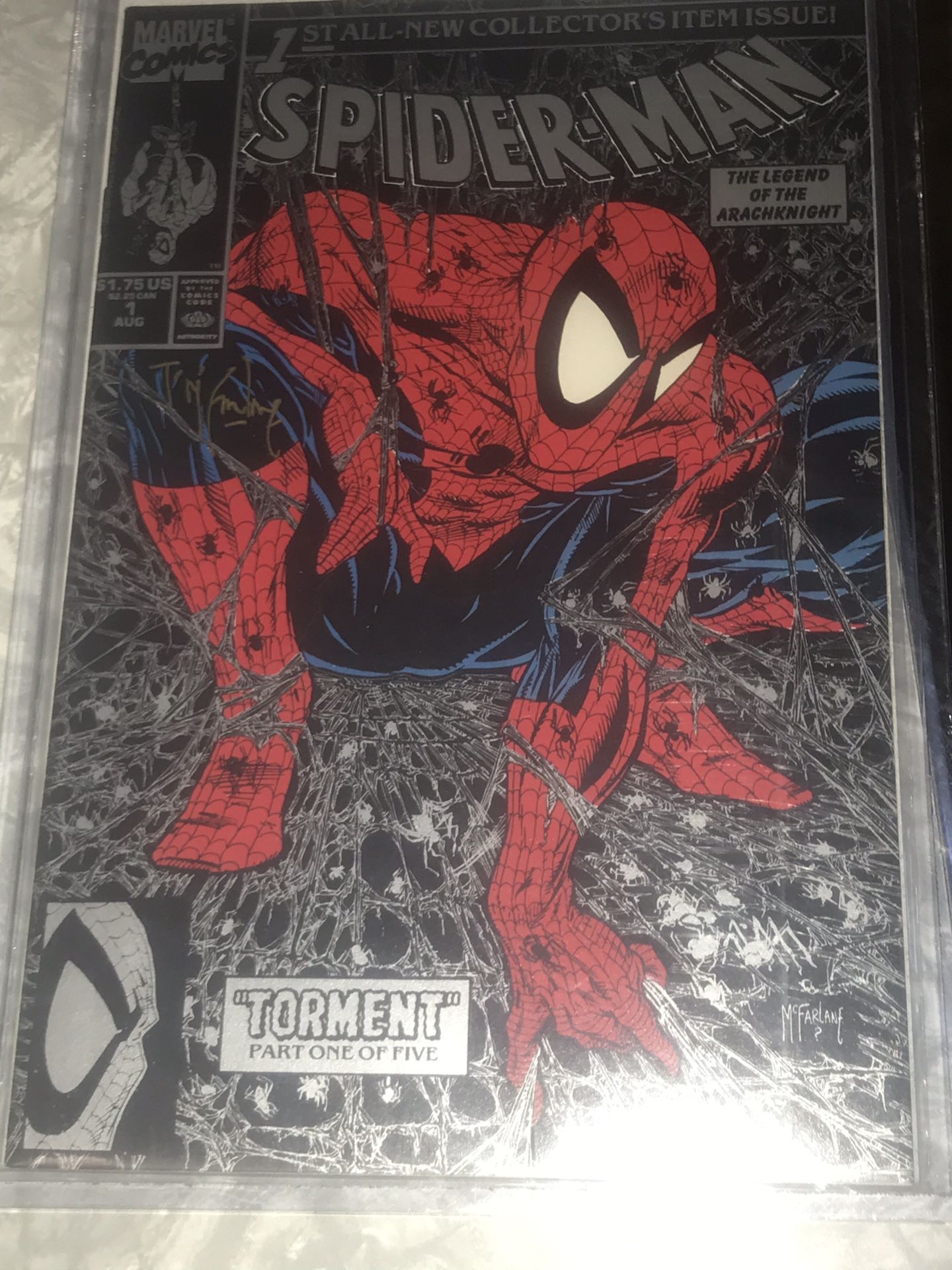 Todd Mcfarlanes Spider-Man #1 autographed