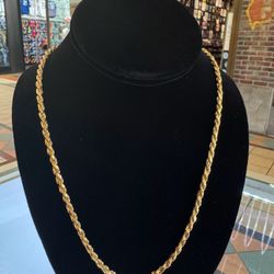 925 Sterling Silver Rope 24 inch 
