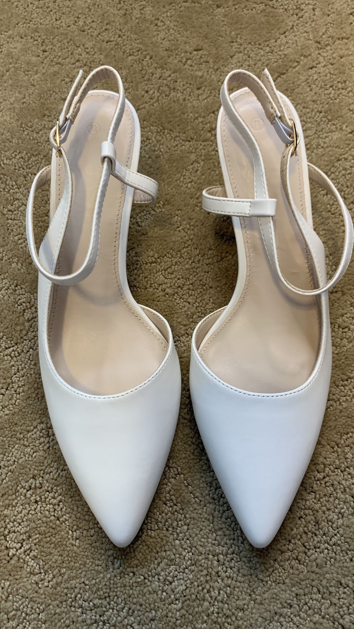 White Heels Size7.5