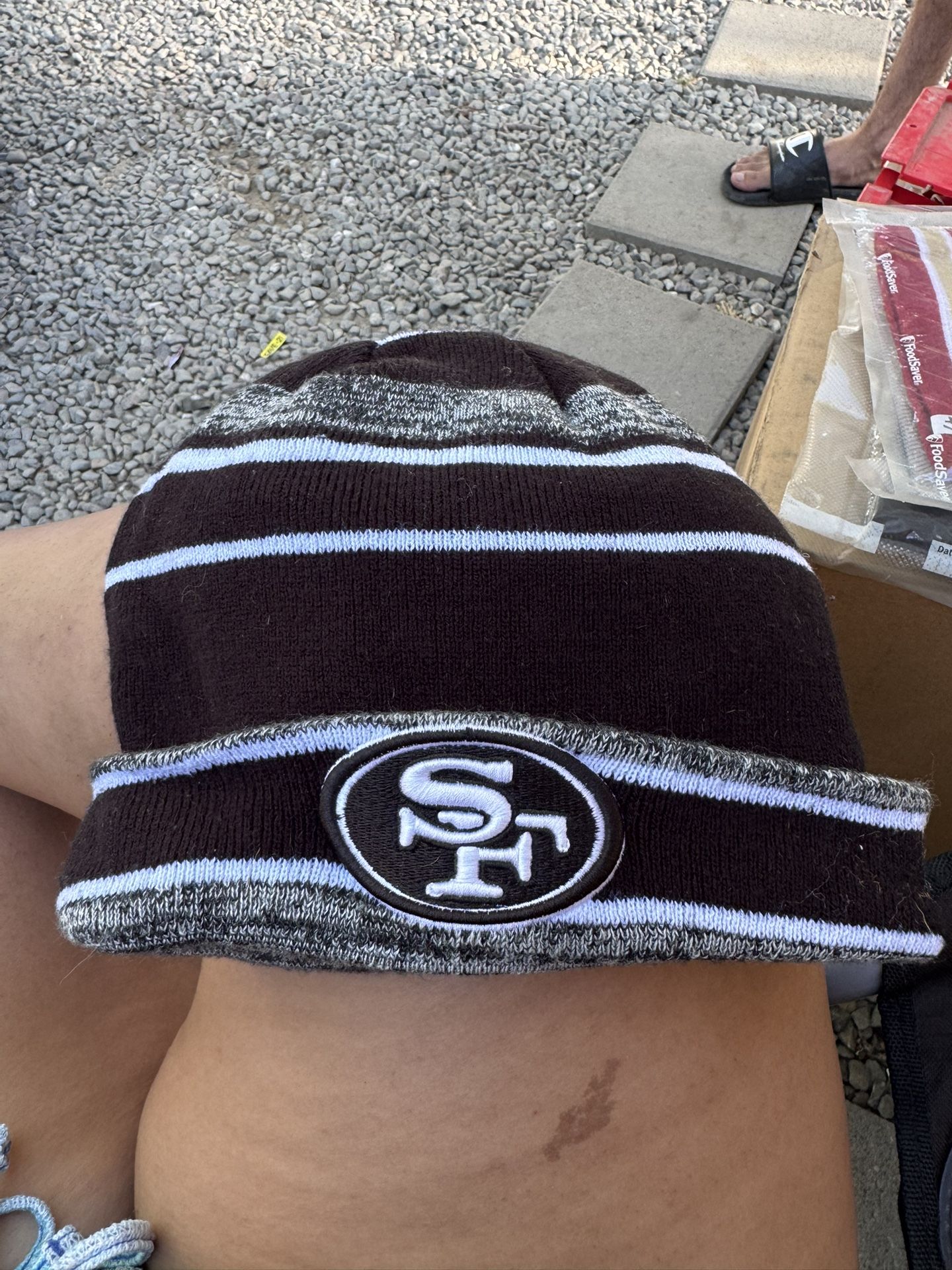 49er Black Beanie