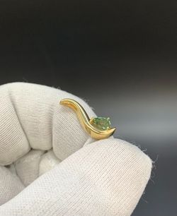 3/4" STONE PENDANT 10KT #16842