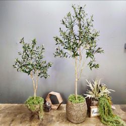 Artificial Olive Tree Faux Silk Plant