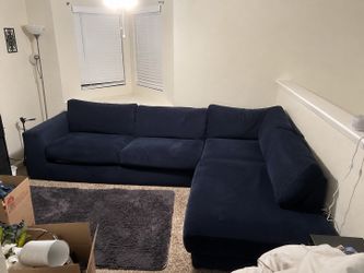 Blue sectional