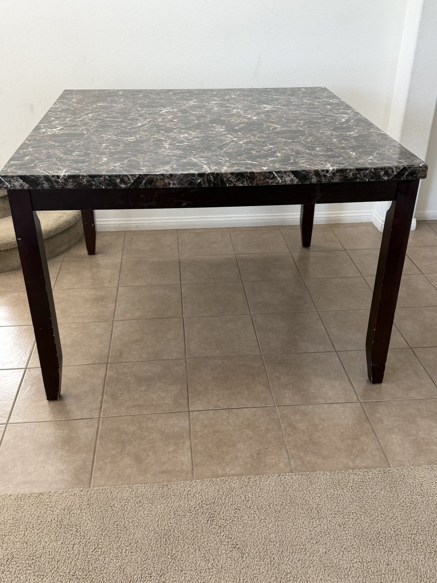 Dining table and chairs