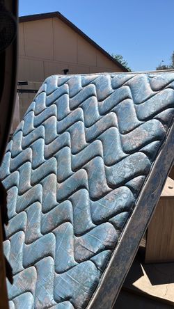 Full size mattress, boxspring, frame