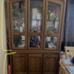 Hard Wood & Glasses China 