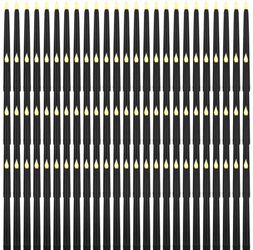 Black flameless taper candles (100 pack)
