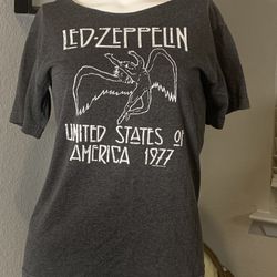 Led Zeppelin Vintage style 1977 Repro tour shirt sz M