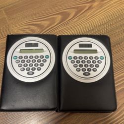 Vintage Office Organizer with Built-in Calculator