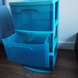 Blue Plastic Drawer