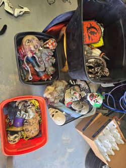 Halloween decor and costumes