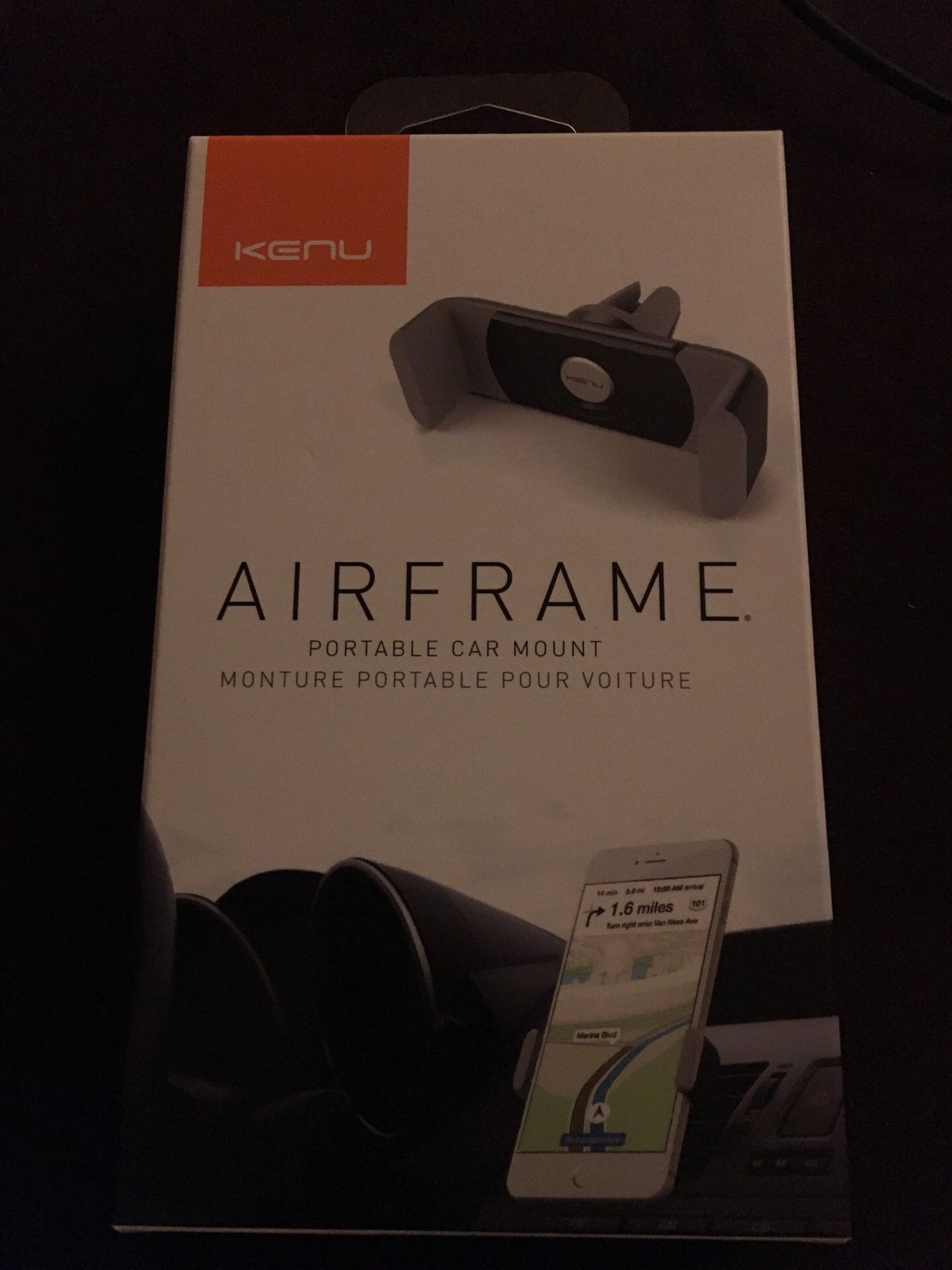 Kenu Airframe Portable Car Mount - Black