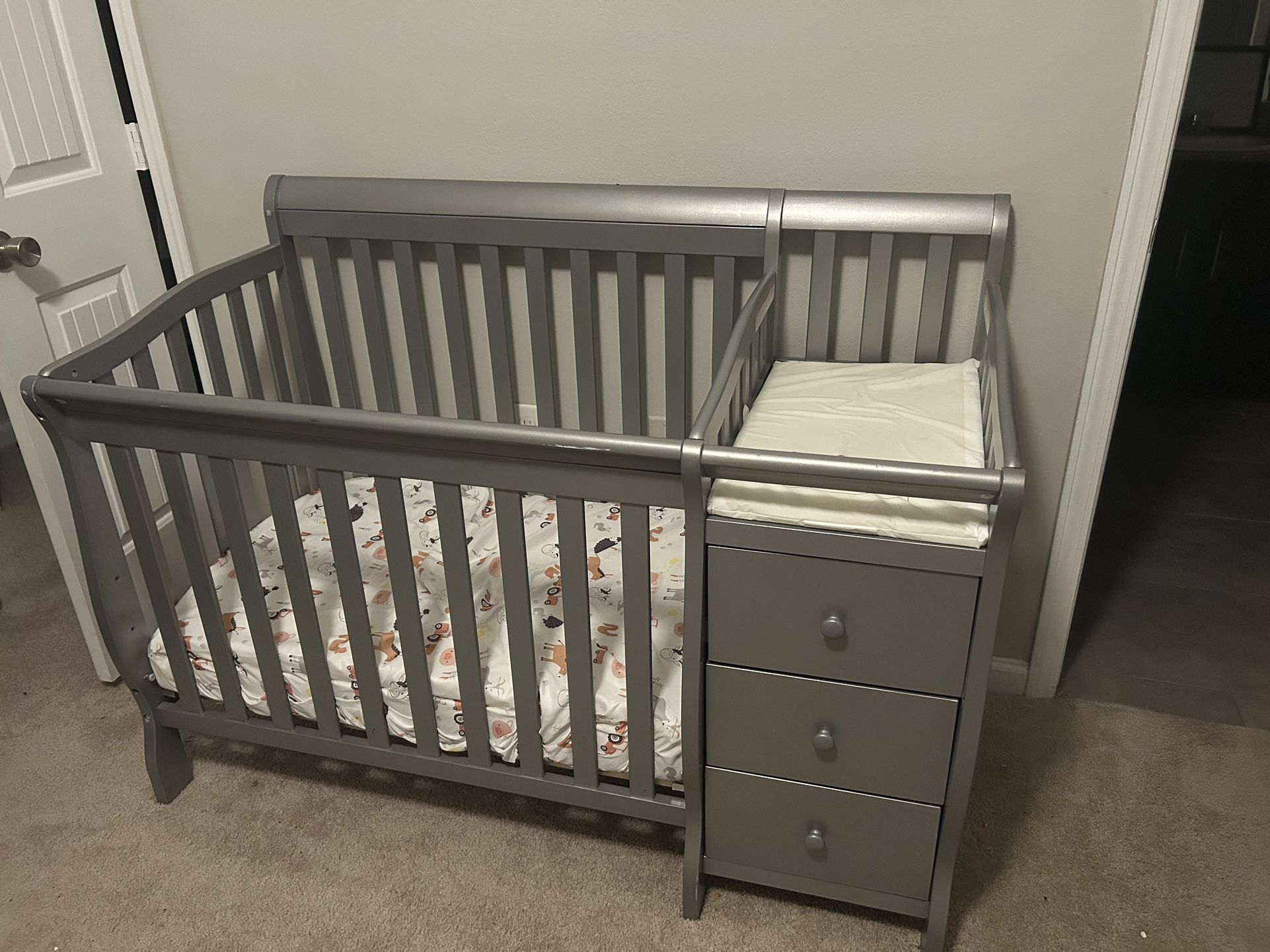 Gray Crib
