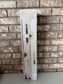 New Melannco Set Of 4 White Shelves