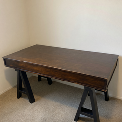 Old Furniture Store Wooden Computer Desk – Good Condition, 60x36 In - Rockford, IL