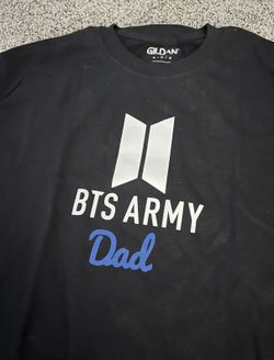 New BTS Army Dad Black Shirt - Custom Made Size medium M