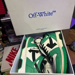 Off-White Out of Office 'Green Black' Sneakers  size 7M