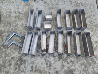 Metal Storage Bins and Shelf Brackets