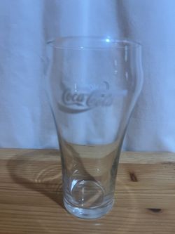 Enjoy COCA-COLA Classic White Logos DRINKING GLASS Used Good Condition $15 Meet Up In Irving @dfwgoods