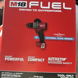 Milwaukee 2905-20 M18 FUEL 18V 1/2" Drill/Driver w/ ONE-KEY 