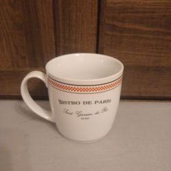 Bistro De Paris Coffee Tea Mug Saint Germain Des Pres Kiss