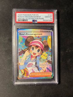 2026 Pokemon Por En-Perfect Order Rosa's Encouragement #123 PSA 10 GEM MINT