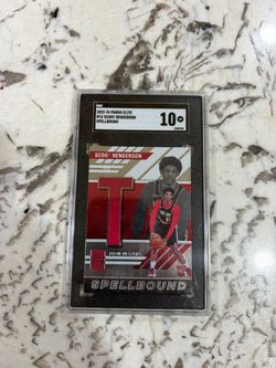 Scoot Henderson 2023-24 Panini Elite Spellbound SGC 10