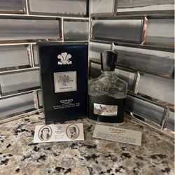 Creed Aventus Fragrance With Black And Silver Accents