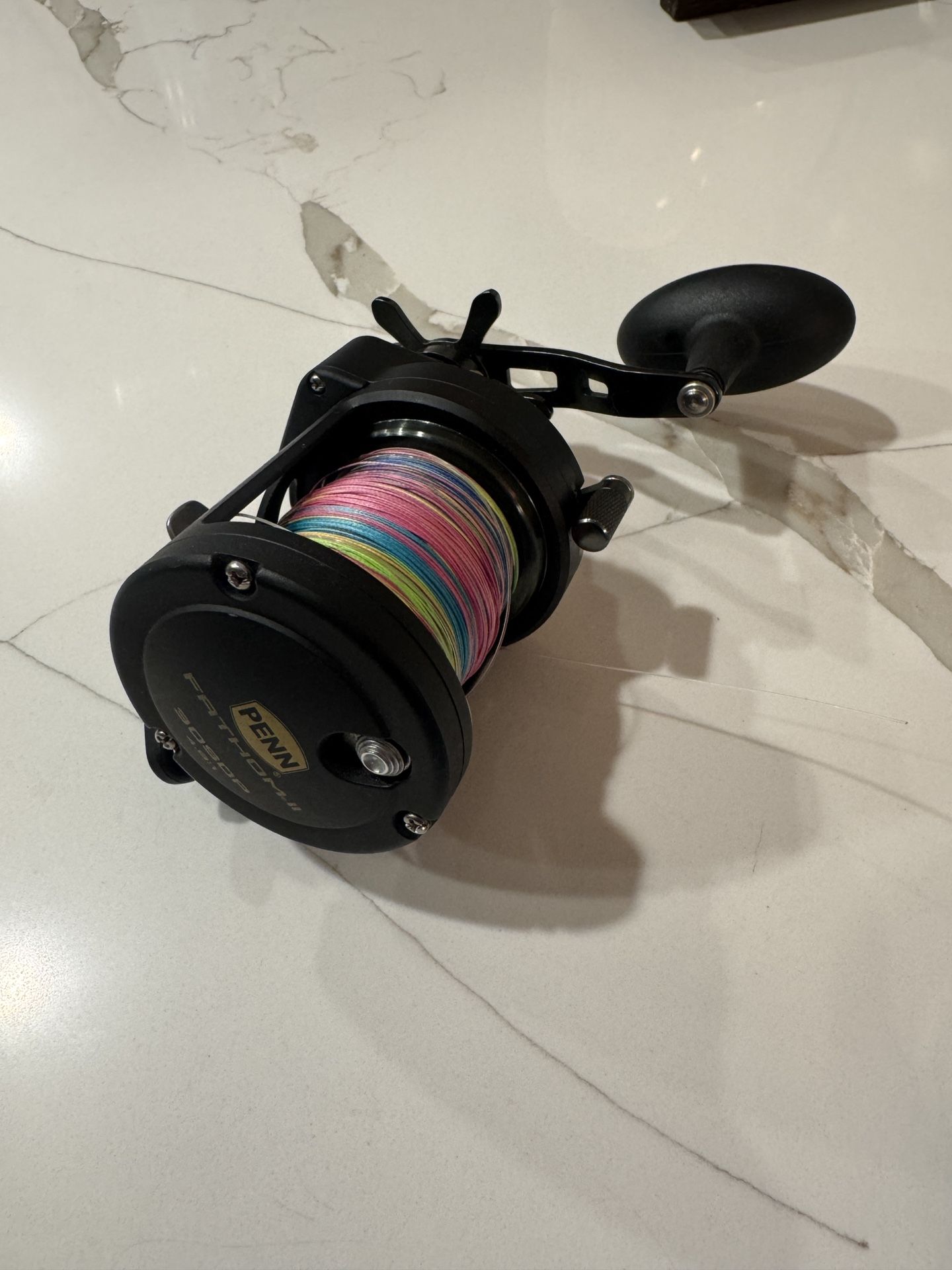 Penn Fathom 2 30 Star Drag With Metered Line. Ready To Fish Like New.