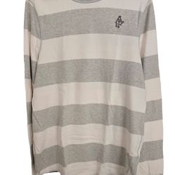 Abercrombie & Fitch Men’s Muscle Fit Rugby Stripe Long Sleeve Shirt XXL (Fits Like M)