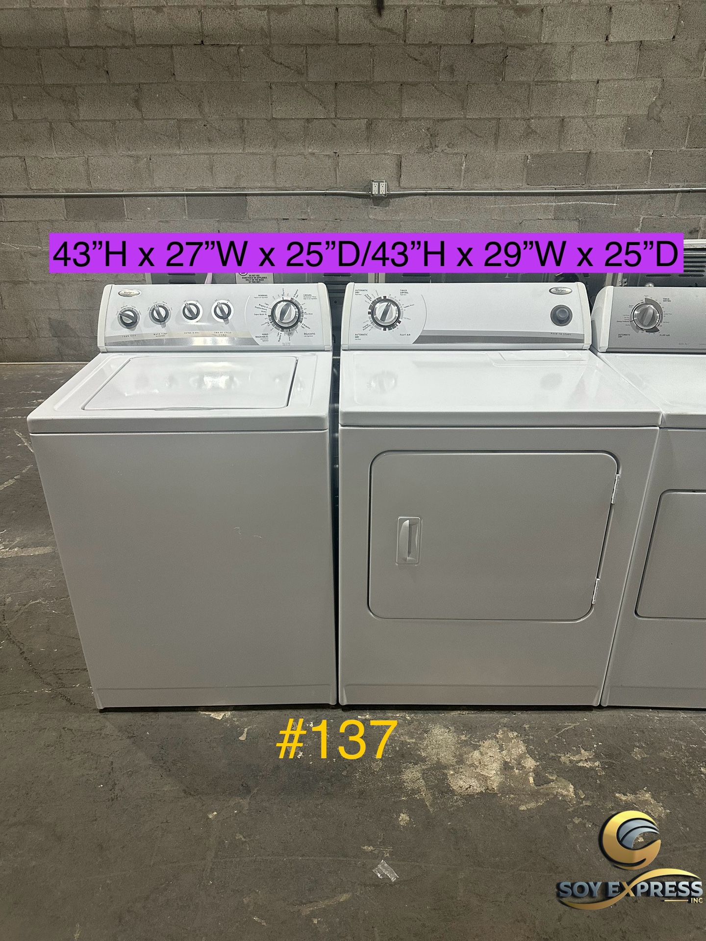 Whirlpool Washer And Dryer Electric (#137)