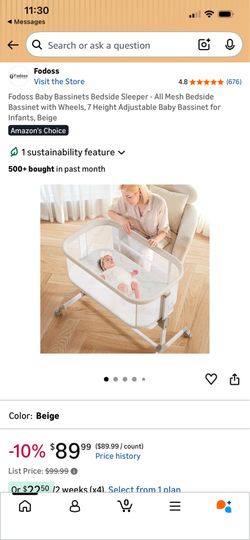New in Box Baby Bassinet Crib