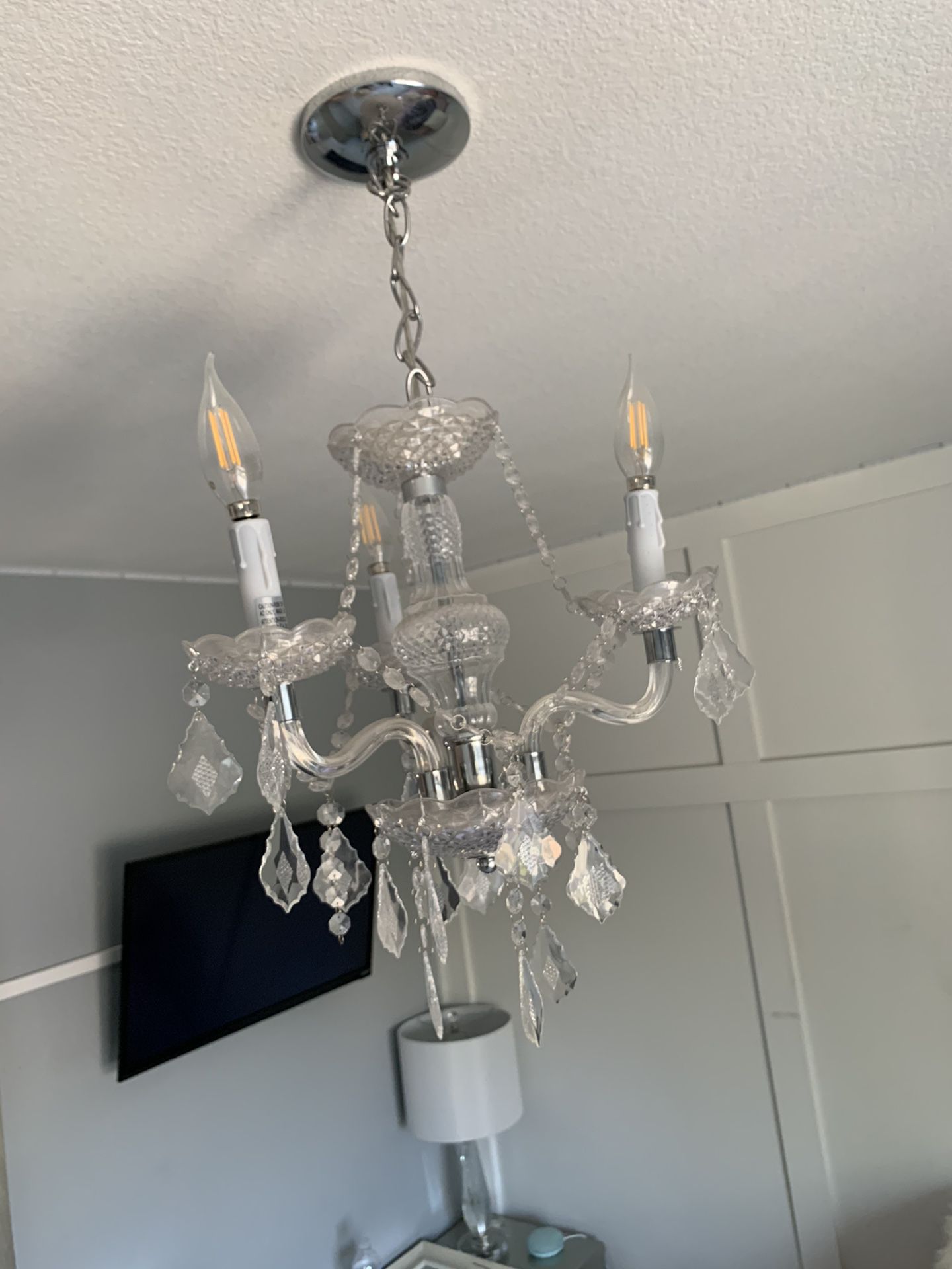 Small clear chandelier