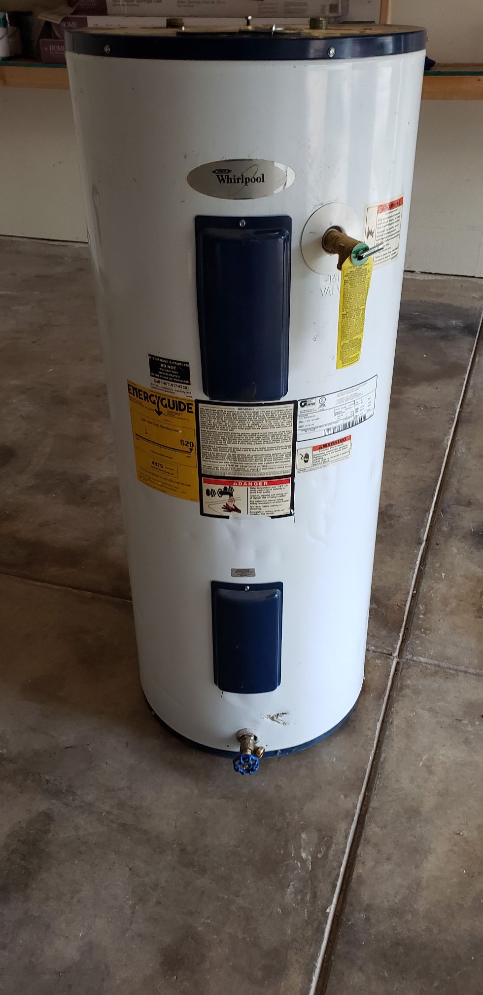 Whirlpool 50 gallon electric water heater