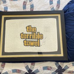 Terrible towel - Chuck Noll Autographed 