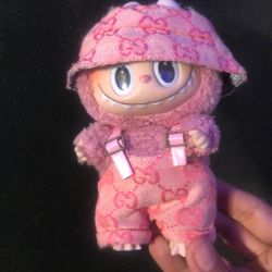 pink lababu + pink gucci outfit