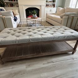 Excellent Condition Tufted Bench Or Coffee Table