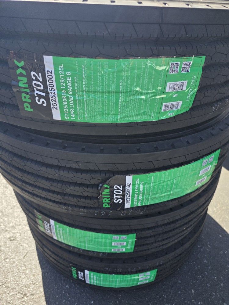 St235 80 R16 Trailer Tires 14ply 4pcs $540