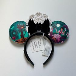 Disney Club 33 x Loungefly Haunted Mansion 55th Glow Minnie Ears Headband