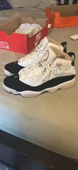 Air Jordan 6 Rings White Black Sneakers
