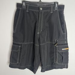 Vintage Y2K Oakley Software Tactical Cargo Shorts Mens 32 Black