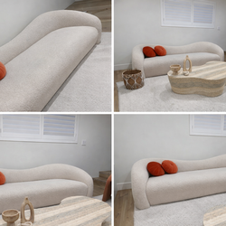 Leonie 102.5"  Shearling Sofa