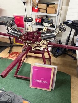 Screen print machine 6 color