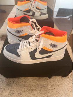 Jordan 1 Mid Royal Blue Laser Orange