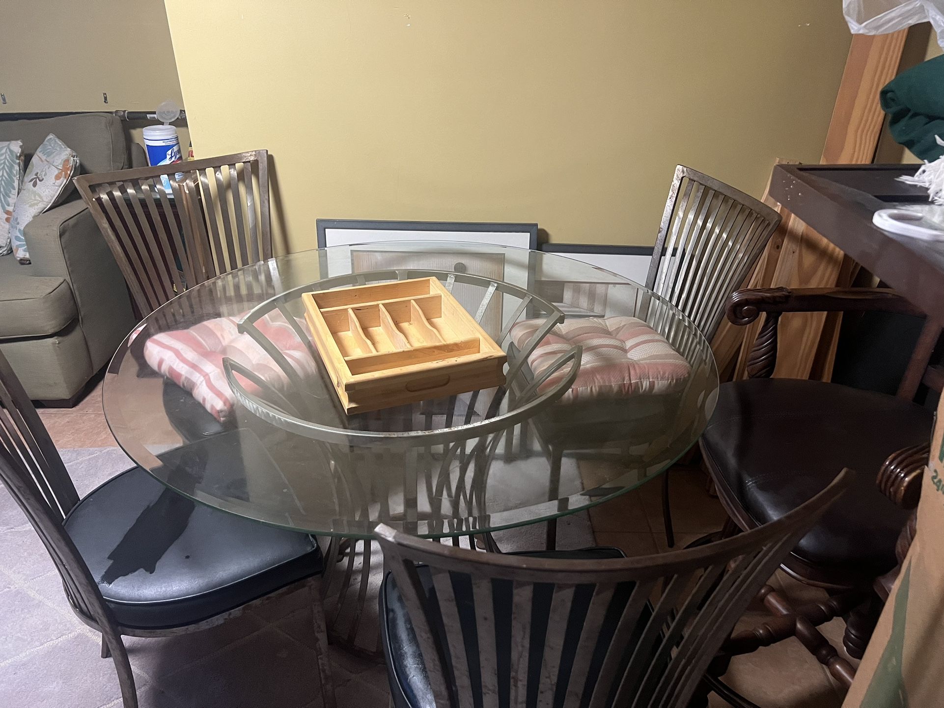 Glass Top Table