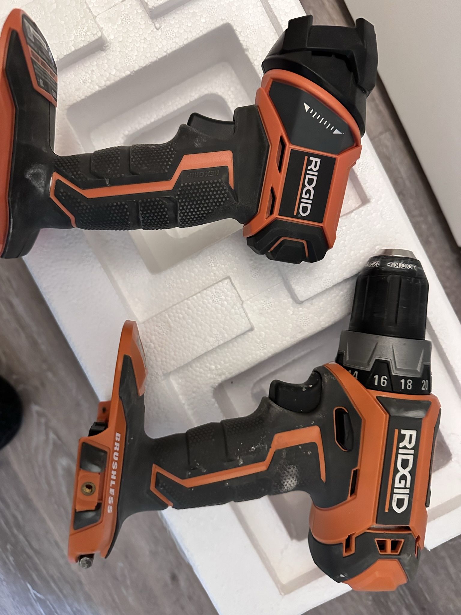 Rigid Drill / Driver / Skill Saw / Multitool / Light /Charger & 2 Batt / Bag