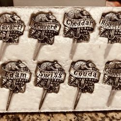 Silver-Plated Mouse Cheese Markers
