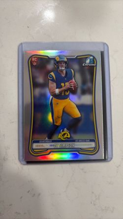 Ty Simpson Bowman Football Card.