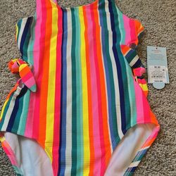 Girls Medium 8 Bathing Suit 